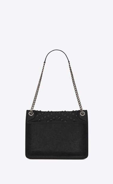 SAINT LAURENT Niki bags Woman niki medium in vintage leather all over studs b_V4